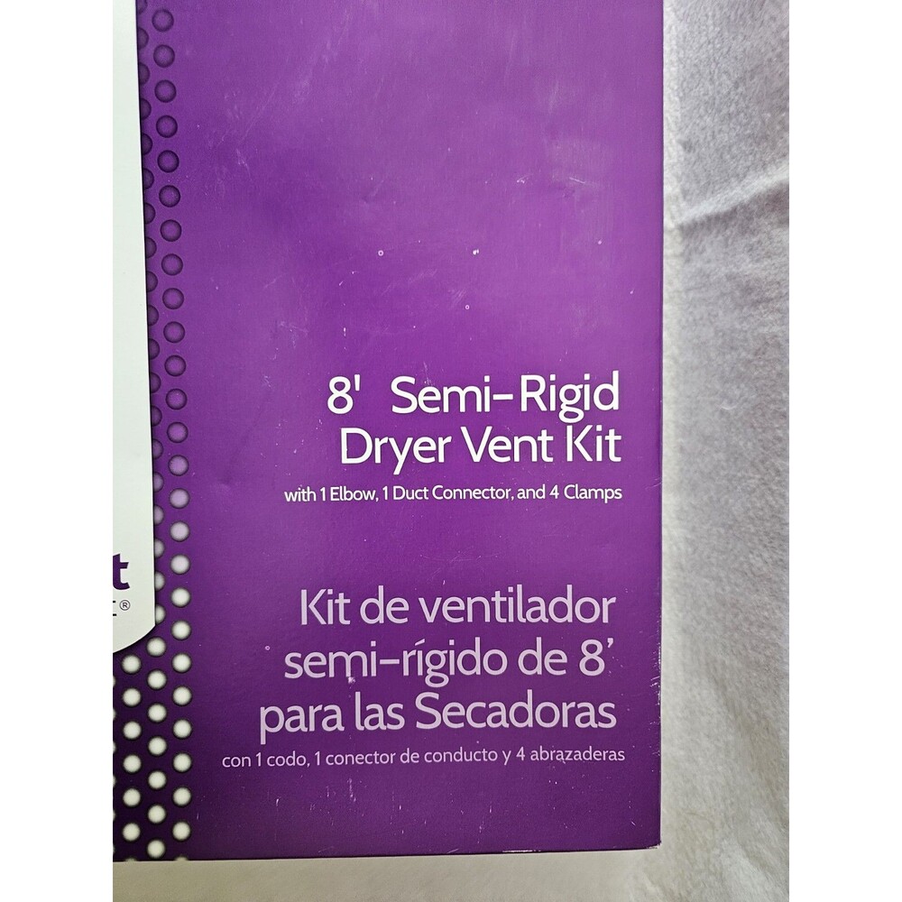 8 ft. Semi-Rigid Dryer Vent Kit with Close Elbows Brand New!